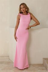 Effortless Drama Maxi Dress Pink