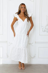 Beachy Charms Maxi Dress White
