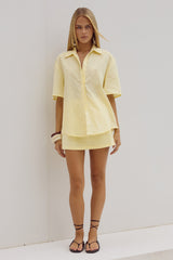 Adelyn Mini Skirt - Lemon
