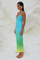 Benito Midi Dress - Blue Ombre