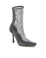 Bindi Heels - Black Satin Diamante