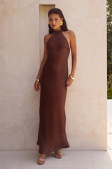 Brigitte Maxi Dress - Espresso