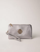 Detailed Zip Up Purse With Detachable Strap