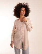 Linen Button Front Shirt