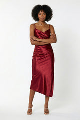 Billie Midi Dress - Red