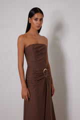 Briella Dress - Chocolate