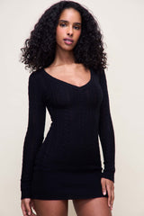 Poet Cable Knit Mini Dress