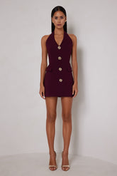 Jillian Dress - Deep Plum