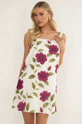 That Lady Bow Back Mini Dress Allegra Floral