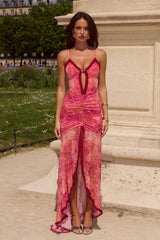 Kiata Maxi Dress - Gaia Pink