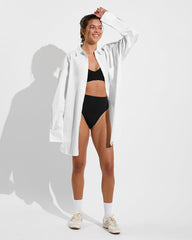 Port Shirt Dress - Coconut