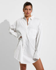 Port Shirt Dress - Coconut