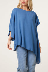 Short Sleeve Asymmetrical Top