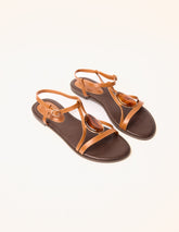Oval Stone Strappy Sandals
