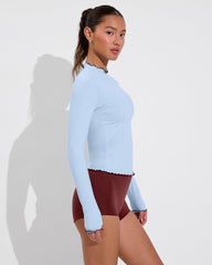 Rays LS Top *Long *Wavy - Blue Skies / Jam
