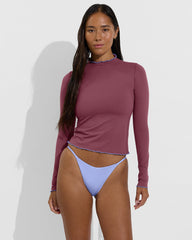 Rays LS Top *Long *Wavy - Desert Plum / Riptide