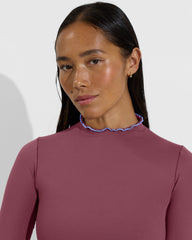Rays LS Top *Long *Wavy - Desert Plum / Riptide