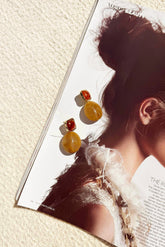 Amber Dusk Earrings - Brown