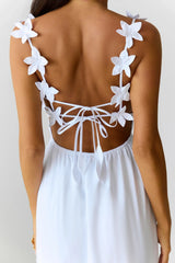 Embrace The Blooms Maxi Dress White