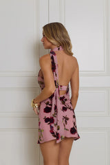 Cupid Crush Halter Mini Dress Pink
