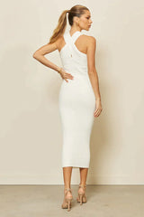 Celine Midi Dress - White