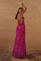 Florenza Maxi Dress - Fuchsia