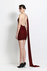 Sabine Mini Dress - Rust