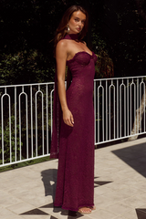 Amana Maxi Dress - Wine