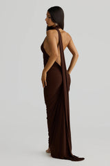 Constantina Gown - Espresso Brown