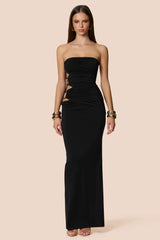 Nookie Portia Bandeau Maxi Dress - Black