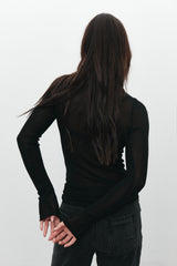 Myles Crew Neck Top - Black
