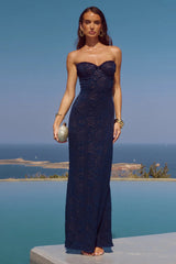 Amana Maxi Dress - Navy