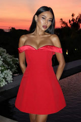 Ebony Mini Dress - Red