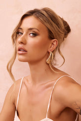 Sculpted Glow Earrings - Gold