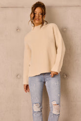 Washed Ashore Knit Sweater - Bone