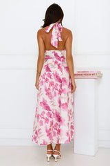 Emilienne Halter Maxi Dress Purple