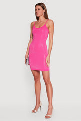 Rhinestone Cami Mini Dress