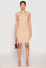 Crepe Knit Scalloped Trim Dress