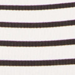 Striped Long Sleeve Ribbed Knit Mini Dress