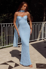 Amana Maxi Dress - Pale Blue