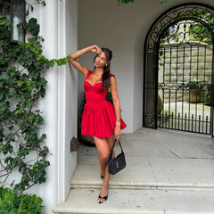 Joelle Mini Dress - Red