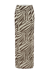 Belini Maxi Skirt - Zebra Chocolate