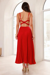 Dazzling Opulence Maxi Dress Red