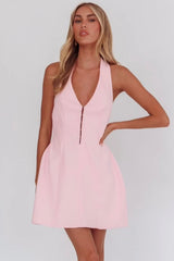 Elisabeth Mini Dress - Pink