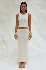 Adda Midi Skirt - Ivory