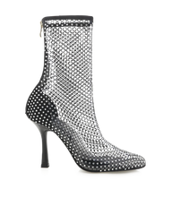 Bindi Heels - Black Satin Diamante