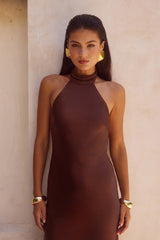 Brigitte Maxi Dress - Espresso