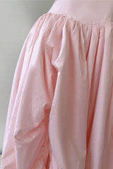 Halter Pink Empire A-line Bubble Dress