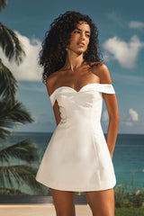 Ebony Mini Dress - White