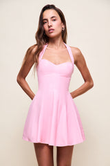 Juliette Twill Halter Dress